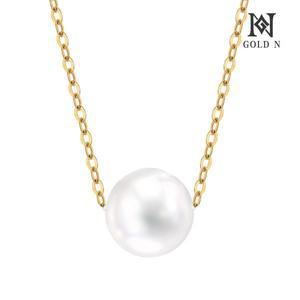 [골드앤] 18K 심플 진주 6mm 목걸이 YG