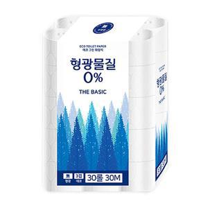 형광물질 제로 30m 3겹 30롤 x 1팩 화장지