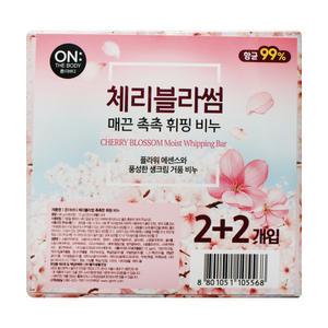 엘지 온더바디 비누 체리블라썸 촉촉한 휘핑 90g 4입 1개
