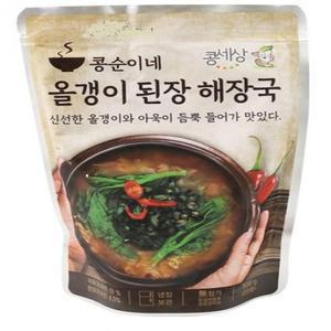 즉석국 올갱이 된장해장국 국내산 다슬기아욱국 500g 콩세상