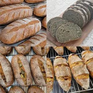 100% 통밀빵 비건 통곡물빵 천연효모 통호밀빵 건강빵 발효 무설탕 식사빵 간식