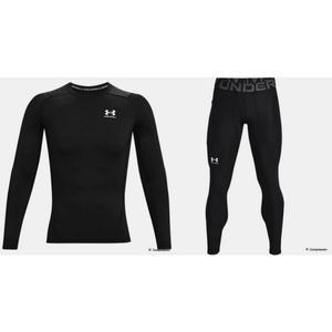 [언더아머](타임스퀘어점패션관)남성 HeatGear 긴팔 레깅스 트레이닝복세트 헬스 컴프레션 세트 1361524...