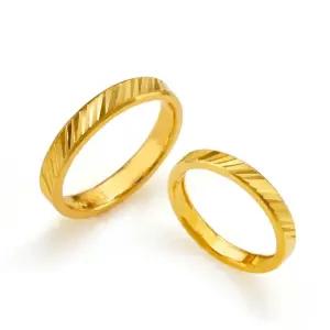 갤러리아 여자 남자 순금 반지 슬림 사선 컷팅 24K 9.375g