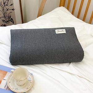 컴투더홈 Hello simple home 라텍스 굴곡형 베개커버,30 x 50cm 블랙 1p