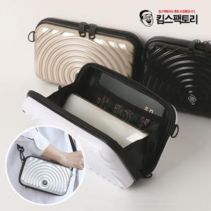미니 캐리어 파우치 여행용 백 핸드폰 여권 화장품 수납 하드케이스