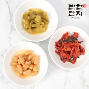 반찬단지 식감도둑 무말랭이 + 궁채장아찌 + 알마늘장아찌 1Kg씩 총 3kg