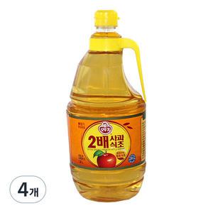 오뚜기 2배사과식초 1.8L X 4개 /