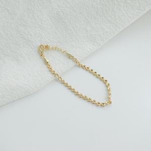 랍케이 얇은줄 팔찌 여성 체인 금색