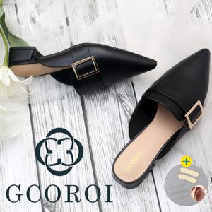 발이 전혀 안아픈 구두 GCOROI 샤르뜨즈 3cm 뮬 펌프스 구두 꼬로이