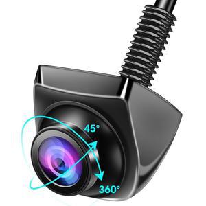 360 회전식 AHD 1080P 차량용 백업 카메라 RV 후방 뷰 리버스 슈퍼 나이트 비전 IP69K 방수 주차 지원 범용 170 광각12V-24V
