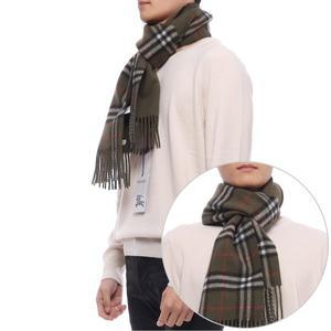 [버버리](마산점) 24FW 남성 리버시블 체크 캐시미어 머플러 (8090909 LOCH M 24F)