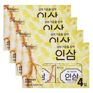 동산 삼의 기운을 담아 인삼 비누 90g 4입 x 4개