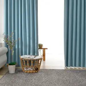 살랑공간 루샤 형상기억 100%빛차단 커튼 주문제작 높이맞춤 2장