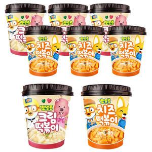 뽀로로 컵 떡볶이 크림115g 4개+치즈110g 4개 (총8개)