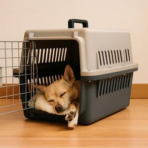 [엔조이리빙]켄넬 강아지 고양이 애견 중형견 대형견 반려동물 차량용 외출 비행기 기내 이동장 케이지