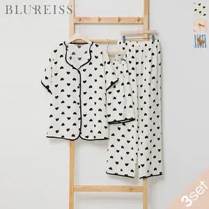 [블루레이스]오픈카라 써머 쿨링 파자마 3종세트_BI5M1AC9101