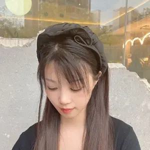 여성용 헤어밴드 겸용 썬캡(블랙) G (WFGLF1W)
