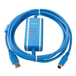 미쯔비시 FX 시리즈 FX2n FX3U FX1N PLC 절연 어댑터ISO USB-SC09-FX 프로그래밍 케이블