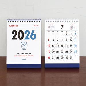 인디고 2026 루나 옛날 음력 탁상 달력 (절기 데스크 캘린더)