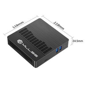 MLLSE 듀얼 밴드 와이파이 블루투스 USB 미니 PC, M2 에어 인텔 레이크 N4000, 윈도우 11, 6GB RAM, 128GB