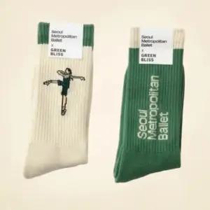 그린블리스 발레 ballet (Cushion socks) 서울시발레단 콜라보 발레리나 발레리노 스포츠 필라테스 요가 쿠