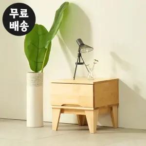 로하 자작나무 원목 침대 옆 협탁 미니 소형 1단