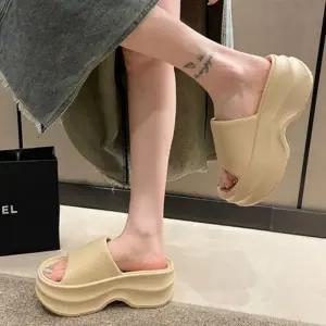 여성 발편한 통굽 키높이 슬리퍼 사무실 EVA 실내화 데일리슬리퍼