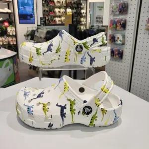 CROCS HC14 크록스 클래식 캐릭터 프린트 클로그 키즈 다이노소어 209695-9DH