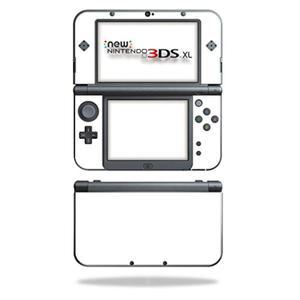 새로운 닌텐도 3DS XL(2015) 커버 랩 스티커 스킨 솔리드 화이트와 호환되는 마이티스킨