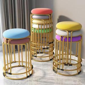 북유럽 화장대 철제 stool 예쁜 인테리어 안방 화장 디자인 럭셔리 의자 원형 골드 스툴