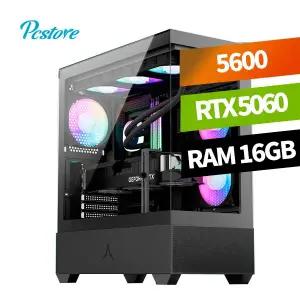 피씨스토어 AMD 베스트 발로란트 게이밍PC 라이젠5 5600 RTX5060 (16GB, M.2 500GB)