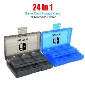닌텐도칩케이스 보관함 카트리지 로고 24 In 1 게임 카드 하드 케이스 Nintendo Switch Oled 휴대용 Ns Lit