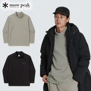 [롯데백화점]스노우피크 폴라텍100 모크넥 티셔츠 S23WMTTL02 캠핑철