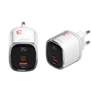 쁘띠차저 35W GaN PD3.0 PPS 2포트 초고속 듀얼 미니 핸드폰 태블릿 멀티충전기