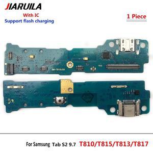 도크 커넥터 마이크로 USB 충전기 보드 포트 플렉스 케이블 삼성 탭 S2 9.7 T810 용