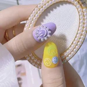 셀프 패디큐어 젤네일 팁 붙이는 스티커 네일 재료-WDB93EC
