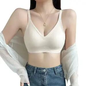 소프트 누디 브라 2P 노와이어 무봉제 속옷 여성 란제리 언더웨어~