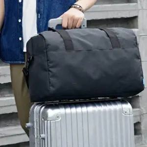 [콩심팥심]심플 보스톤 가방 캐리어 폴딩 운동 여행 보조 짐 보