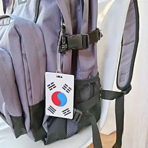 [콩심팥심]대한민국 태극기 여행가방 퀵보드 네임택