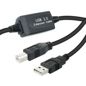 FR546 Coms 무전원 USB 2.0 리피터 케이블 10M / A타입 to B타입 / Active 액티브 연장 / PC 프린터 연결