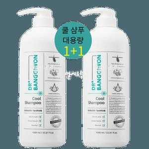 1+1 닥터방기원 쿨 샴푸 탈모 완화 두피 쿨링 케어 진정 기능성 약산성 방기원 쿨탈모샴푸