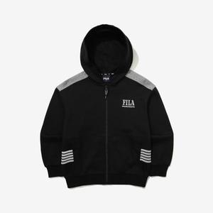 [KIDS] 배색 절개 후드집업 (FK2FTG1601M_BLK)