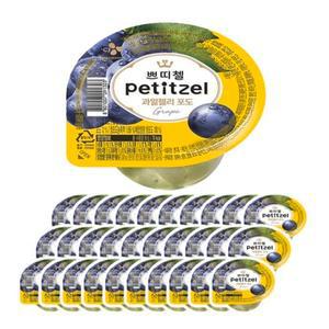 CJ제일제당 쁘띠첼 과일젤리 포도 90g 30개