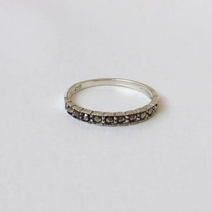 ONM (silver925) black pave setting ring