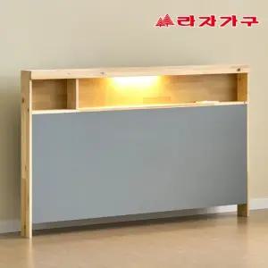 소담 삼나무 원목 115 높은형 LED 선반형 수납 침대 헤드 보드
