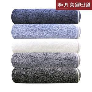 [송월타월] 30수 190g 솔리드 혼방사무지 세면타월 (40x80cm) 10매