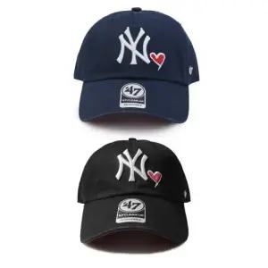 47브랜드 뉴욕 양키스 클린업 볼캡 MLB 하트 아이콘 모자