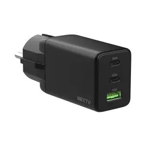 추이팡 USB PD 65W PPS GaN 접지 멀티 초고속 충전기 QC643GAN 블랙 [H@lu]