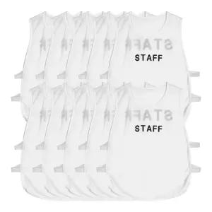 FEB 단체조끼 10매세트 STAFF 작업 사계절 행사 스태프 조끼