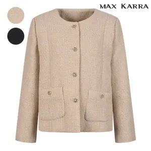 [막스카라]골드 메탈릭 버튼 라운드넥 자켓 M43QWJ503ME_P373983667